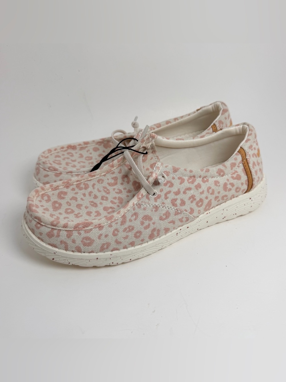 Eddie Bauer Blush Leopard Print Slip-On Sneakers